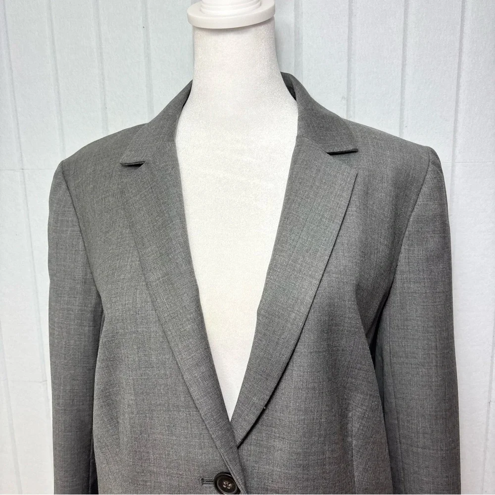 J. Crew Super 120's 100% Wool Charcoal Gray‎ Blazer size 12